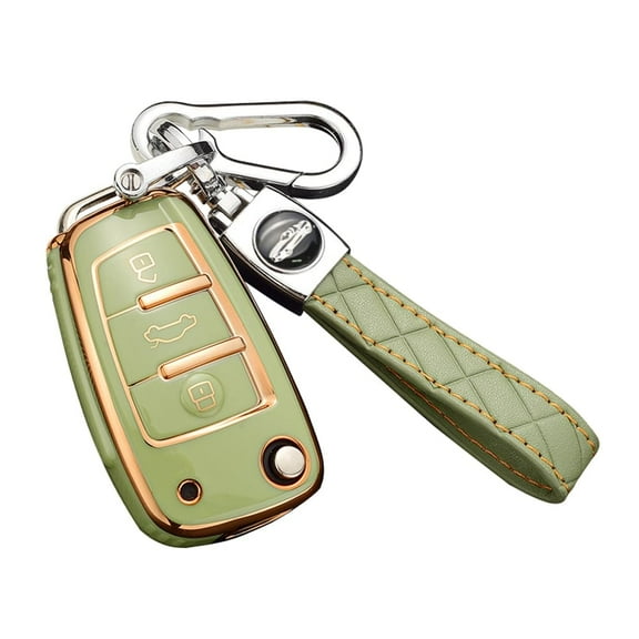 Fashion Elegant Key Fob Cover for Audi Q3 Q7 A3 A1 TT R8 Keyless Remote Keychain Holder Soft TPU Key Protector Case Shell