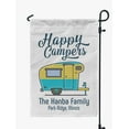 thumbnail image 1 of Printtoo White Happy Campers Retro Camp Trailer 12.5x18 Inches Double SidedFlagsDouble Sided CampFlagCampsiteFlagPersonalized Camping Flags, 1 of 4