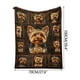 thumbnail image 1 of Manta de franela con diseño de Yorkshire Terrier, suave y acogedora, ideal para decoración del hogar, viajes, picnics, camping, cálida, regalo para amantes de los perros, material lavable., 1 of 3