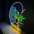 thumbnail image 5 of Handmadetneonsign Paradise Neon Sign, Palm Tree Beach Wall Art Decor, Beach Led Sign, Beach Lover Room Wall Decor, 5 of 5