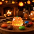 thumbnail image 6 of 4PCS Luminous Mini Resin Pumpkin Figurines, Glow in The Dark Halloween Miniature Pumpkin Figures Statue for Fall Party Dollhouse Potted Plant Micro Landscape Home Outdoor Decoration DIY Crafts, 6 of 7