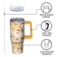 thumbnail image 3 of 30oz Merry Christmas Tumbler with Straw, Green Stainless Steel Insulated Cup Gifts for Home Travel Holiday, 3 of 5