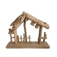 thumbnail image 1 of Guardoinrt Christmas Decorations Manger Wooden Stable for Nativity Outdoor Scene, 1 of 6