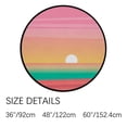 thumbnail image 2 of Coolnut Round Rugs for Living Room, Vector Sunset Tropical Beach I Non-Slip Coral Velvet Long Runner Rugs, Washable Water Absorbent Mat Carpet for Bedroom Kitchen Kids Room, 2 of 6