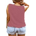 thumbnail image 3 of MOSHU V-Neck Womens Tank Tops Letters Print Country Music Tops for Women, 3 of 6