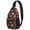 Donut, variant on Chic Paisley Design Sling Backpack for Women, Bohemian Vintage Crossbody Shoulder Bag with Decorative Floral Pattern, Lightweight Travel Daypack