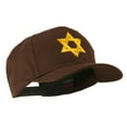 thumbnail image 5 of Jewish Star of David Embroidered Cap - Brown OSFM, 5 of 5