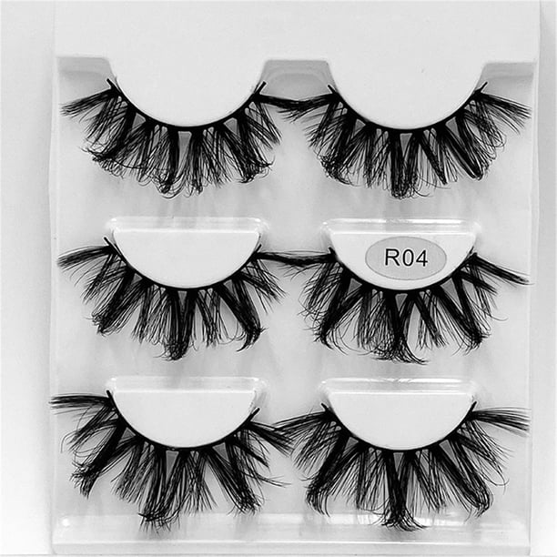 Pestañas naturales, pestañas postizas, pestañas cortas, pestañas postizas de visón tenues, pestañas postizas naturales suaves, pestañas negras gruesas en racimo para mujeres, pestañas postizas de maqu