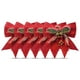 thumbnail image 3 of Navidad Bowknot Adorno de brillo Lentejuelas brillantes Conos Hojas Corbata Arte Decoración de fiesta Decoración de puerta al aire libre Rojo 5 piezas Kearding HA009474-01, 3 of 6