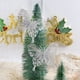 thumbnail image 5 of Adornos navideños de mariposas huecas con purpurina dorada | Decoración navideña de plástico para bodas, cajas de regalo y fiestas | Juego de 12 (rojo, dorado y plateado), 5 of 6