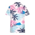 thumbnail image 4 of Camisas de Manga Corta para las Mujeres Impresas Cuello Redondo Blusa Casual, Fluido Y Versátil de las Mujeres, 4 of 5