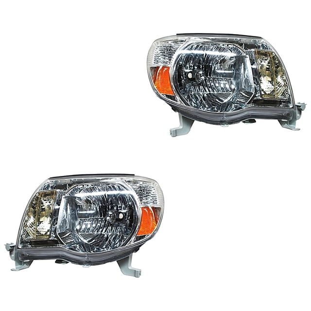 Par de Faros TYC Tacoma 2005 A 2008 Fondo cromado