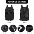 thumbnail image 2 of Mochila Para Mascotas Bolsa de transporte para gatos, mochila para perros de malla transpirable para perros pequeños y gatos (negro S) Ndcxsfigh Libre de BPA, 2 of 7