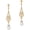 Style 5-Gold, variant on 1920s Vintage Wedding Pearl Dangle Drop Earrings Art Deco Gatsby Earrings