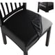 thumbnail image 1 of Fundas para Asientos de Silla de Comedor SearchI Impermeables de PU Juego de 6 en Negro, 1 of 7