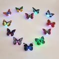 thumbnail image 2 of Etiqueta engomada de la pared NikouMX 10 piezas mariposa brillante luminosa decoración de pared, 2 of 8