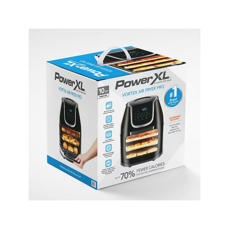 PowerXL AF-E6001-WA 6qt Vortex Pro Smart Air Fryer - Slate (Retail Price Is