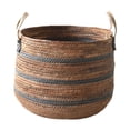 thumbnail image 4 of Cesta de lavandería tejida, baúl de juguetes, cesta de lavandería decorativa multiusos, cesta de almacenamiento para ropa, almohadas, dormitorio, gran M, 4 of 8