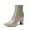 GOLD, variant on Women's Short Ankle Booties with Pointed Toe and Chunky Heel
