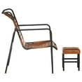 thumbnail image 3 of vidaXL Fauteuil Relax avec Repose-Pieds pour Salon en Cuir Véritable, 3 of 6