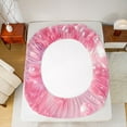 thumbnail image 5 of Feelyou Kawaii Initial E Twin Sheet Sets, Pink Stars Balloon Bedding, 3-Piece, 5 of 7