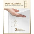 thumbnail image 4 of Shoe Storage Cabinet, 10 Tiers Freestanding Shoe Cabinets, Wooden Shoes Rack with Cubby, 27-30 Pairs, Farmhouse Tall Shoes Cubby Organizer for Entryway, Living Room, White SR52603X, 4 of 10