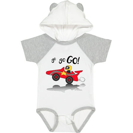 

Inktastic Go Go Go! Red Racing Car Gift Baby Boy or Baby Girl Bodysuit