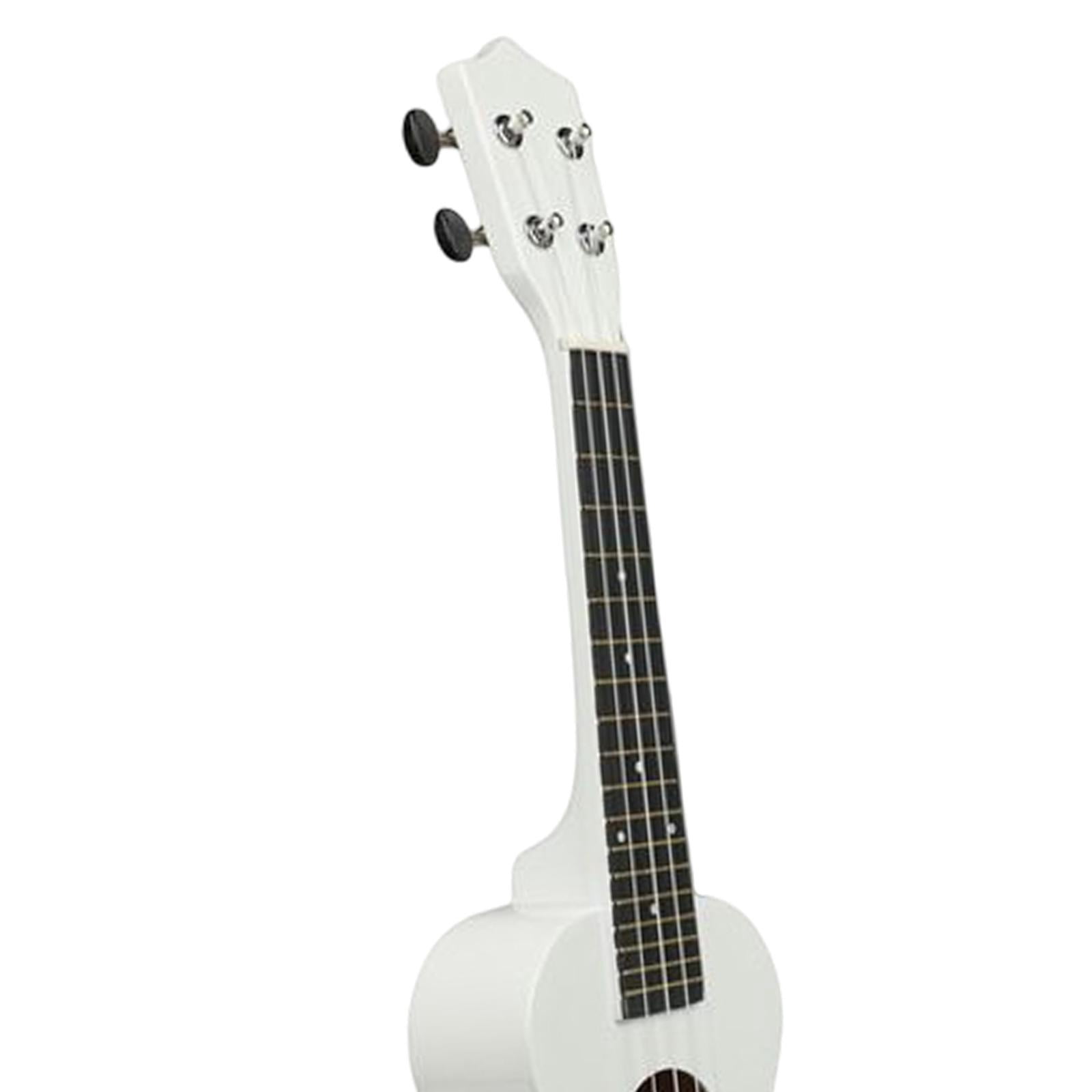 LeeQinersw 23 Inch Ukulele Guitar Toy 4 Strings Portable Musical Instrument for Adults Boys White