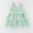 thumbnail image 2 of Leey-World Baby Girls Dress Baby Girls Tulle Tutu Dress Birthday Party Tulle Babydoll Dresses(Light Green,2-3 Years), 2 of 9