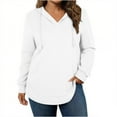 thumbnail image 2 of Guieoi Plus Size Jackets Women Sweatshirt Plus Size Hoodie Fall Fashion Long Sleeve Jackets Winter Pullover Clothing Tops White Black*Friday/Cyber*Monday, 2 of 7