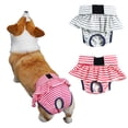 thumbnail image 2 of Dog Menstrual Pants – Breathable Stripe Pattern Female Dog Diaper, Prevents Soiling and Harassment, 2 of 8