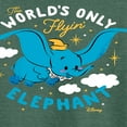 thumbnail image 3 of Disney - Dumbo - The World's Only Flying Elephant - Women's Lightweight French Terry Long Sleeve Shirt, 3 of 5