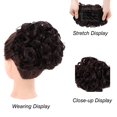 thumbnail image 2 of Peignes Chignons Pièce de Cheveux Plat Bouclé Chouchous Synthétiques Extensions de Cheveux Pince en Queue de Cheval Postiches pour Femmes (Brun Moyen -#108), 2 of 6