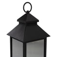 thumbnail image 6 of Northlight LED Lighted Flickering  Candle Lantern - 12" - Black, 6 of 6