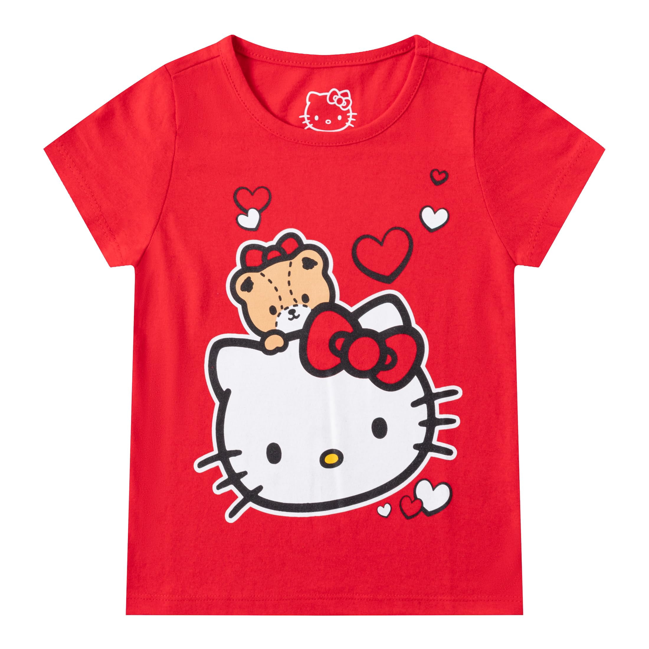 Hello Kitty Sanrio Short Sleeve T-shirt (Girls), 3 Pack, Sizes 4-12