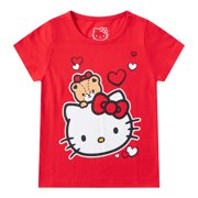 Hello Kitty Sanrio Short Sleeve T-shirt (Girls), 3 Pack, Sizes 4-12