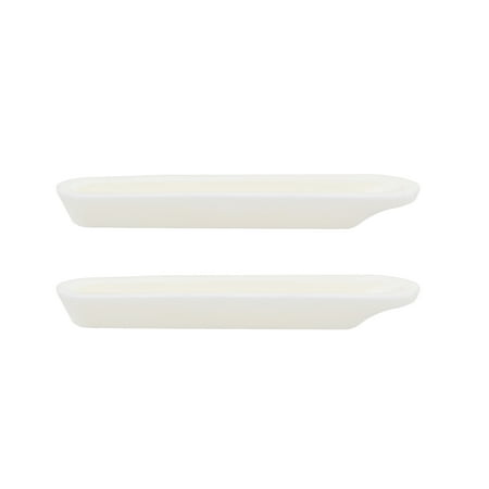 1.5ml 72x12x8.5mm Corundum Alumina Crucible Boat Sample Holder Furnaces 2 Pack