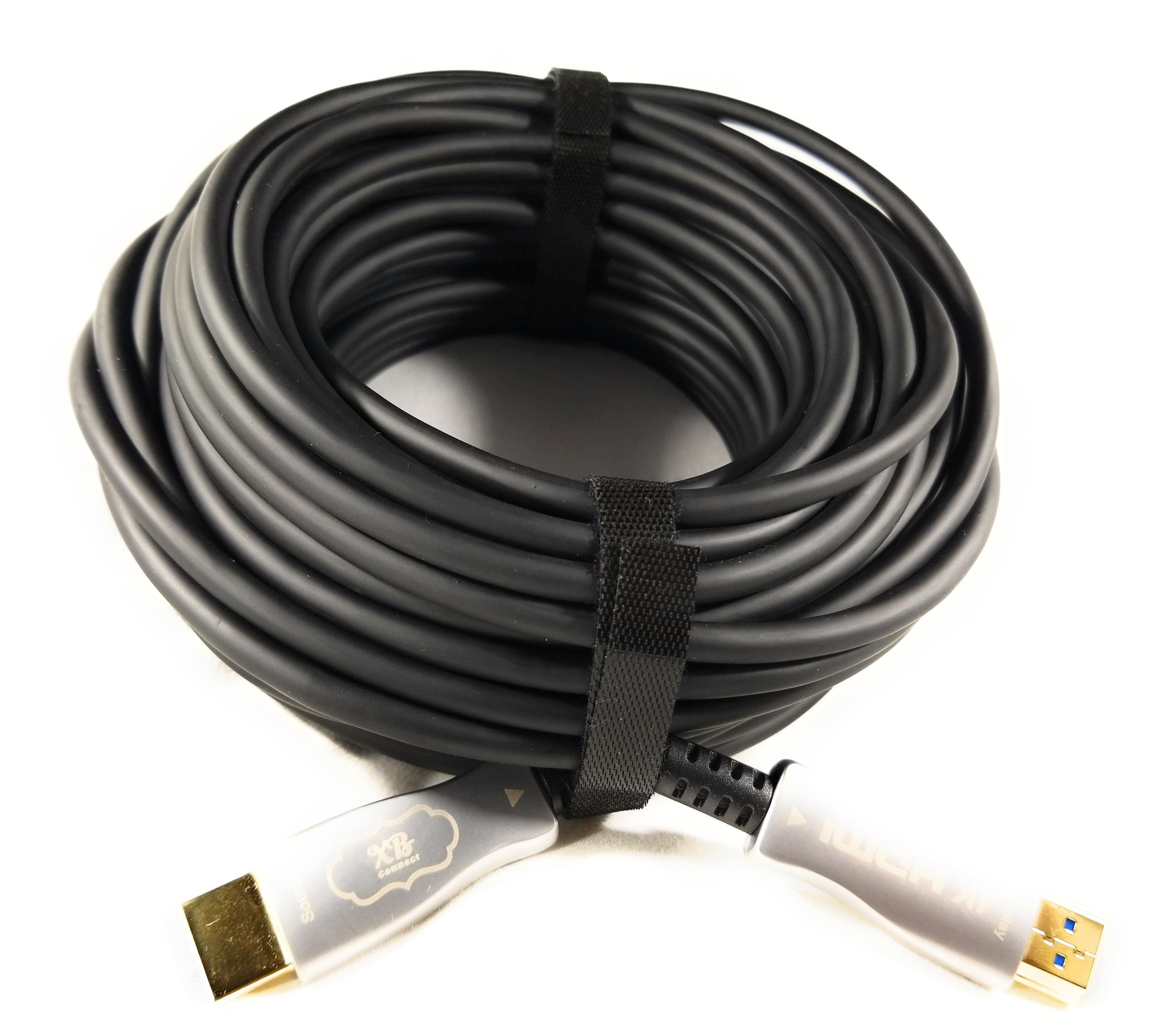 4K Fiber Optic HDMI Cable 100 feet, 100 ft, HDMI 2.2 18Gbps Supports 4K