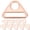 Rose Gold, variant on Eease 10Pcs Triangle D Ring Buckles with Swivel Clip