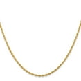 thumbnail image 3 of Auriga 14k Yellow Gold 2.00mm Rope Chain Necklace 24inch for Women, 3 of 5