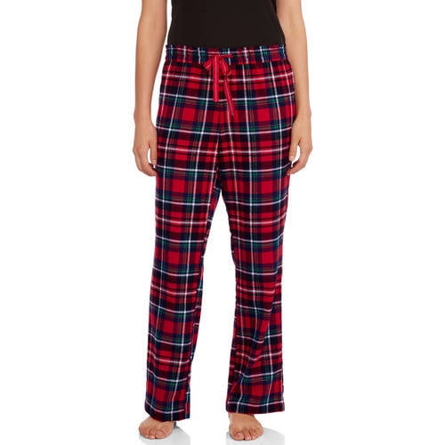 walmart women's flannel pajama pants