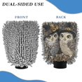 thumbnail image 2 of Dual-Sided Car Wash Gloves Car Washing Mitts with Elastic Cuffs Two Owls Wearing Witches' Hats, 2 of 8