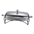 thumbnail image 4 of GUOOL Chafing Dish 2.9L Rectangular Buffet Food Warmer for Parties Holiday Kitchen, 4 of 9