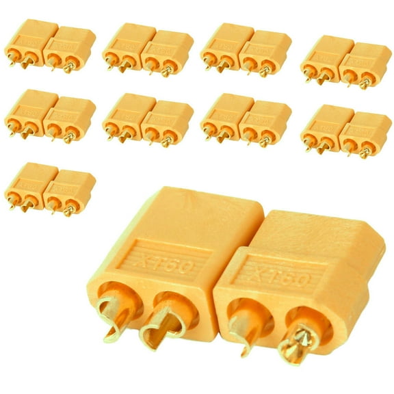 10 Pairs XT-60 XT60 Male Female Bullet Connectors RC Lipo Power Plugs Nylon