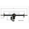 thumbnail image 2 of 40" Go Kart Rear Axle Kit with 48V 1000W Brushless Motor & Differential Gearbox, Includes Drive Shaft, 4-Stud Wheel Hubs, Brake Disc for Go Kart ATV Drift Trike UTV Golf Cart Tricycle DIY Builds, 2 of 8