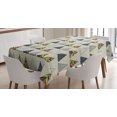 thumbnail image 1 of Ambesonne Geometric Tablecloth Rectangular Table Cover, Abstract Triangle, 60"x84", Taupe, 1 of 3