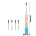 thumbnail image 2 of 2025 NEW Electric Toothbrush With 4 Brush Heads 6 Cleaning Modes IPX7 Water Proofing Two-minute Timer Setting Electric Toothbrush-Newly, 2 of 6