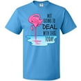 thumbnail image 3 of Inktastic Not Going to Deal with This Today- Sleeping Flamingo T-Shirt, 3 of 5