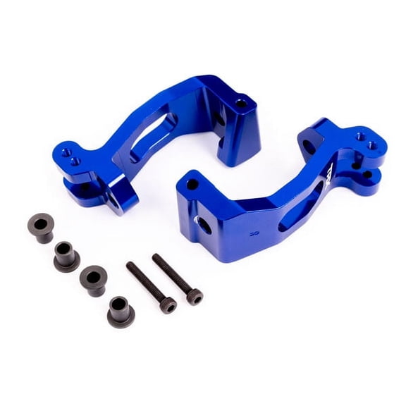Traxxas 9532X Caster Blocks (C-Hubs), Blue-Anodized 6061-T6 Alum