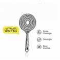 thumbnail image 4 of Halovida Detangling Hair Brush, Double Layer Design with Boar Bristles, Scalp Massage Brush, Chrome, 4 of 5